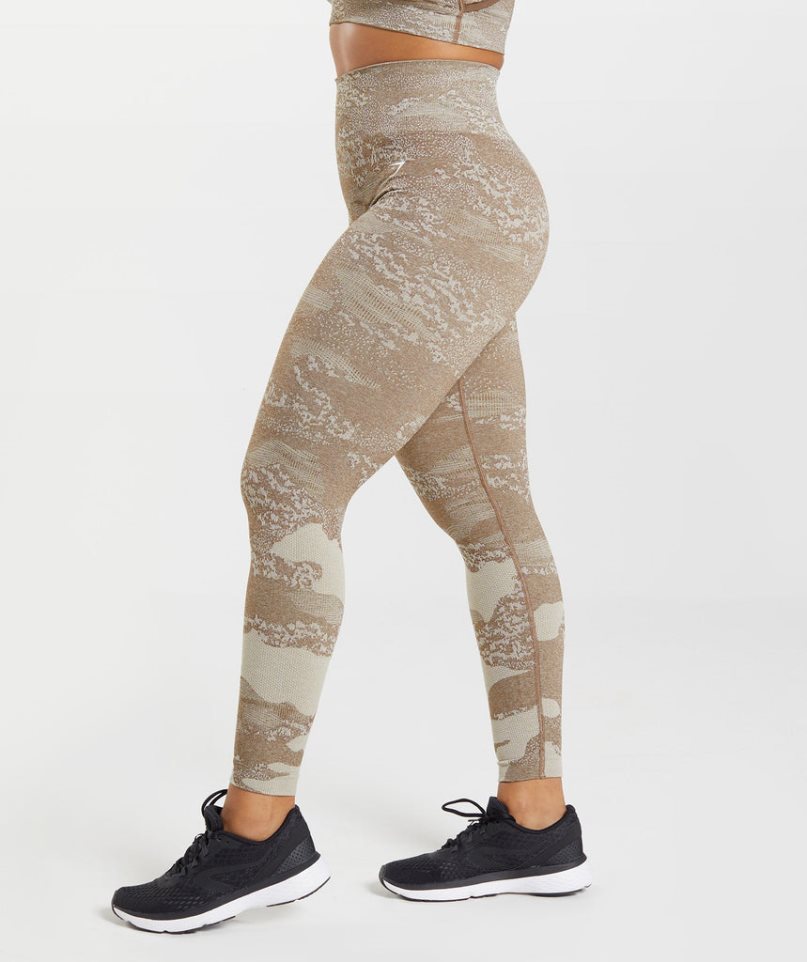 Legginsy Gymshark Adapt Camo Seamless Damskie Oliwkowe | PL 408JZP